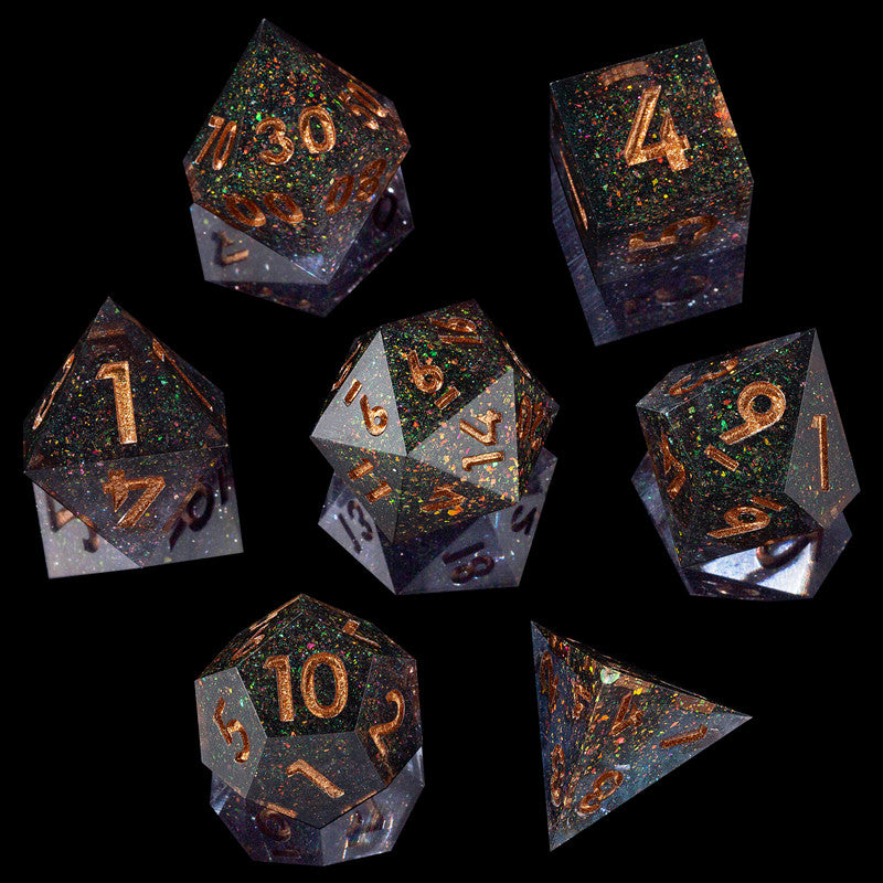 Mysterious Space DnD Dice Set