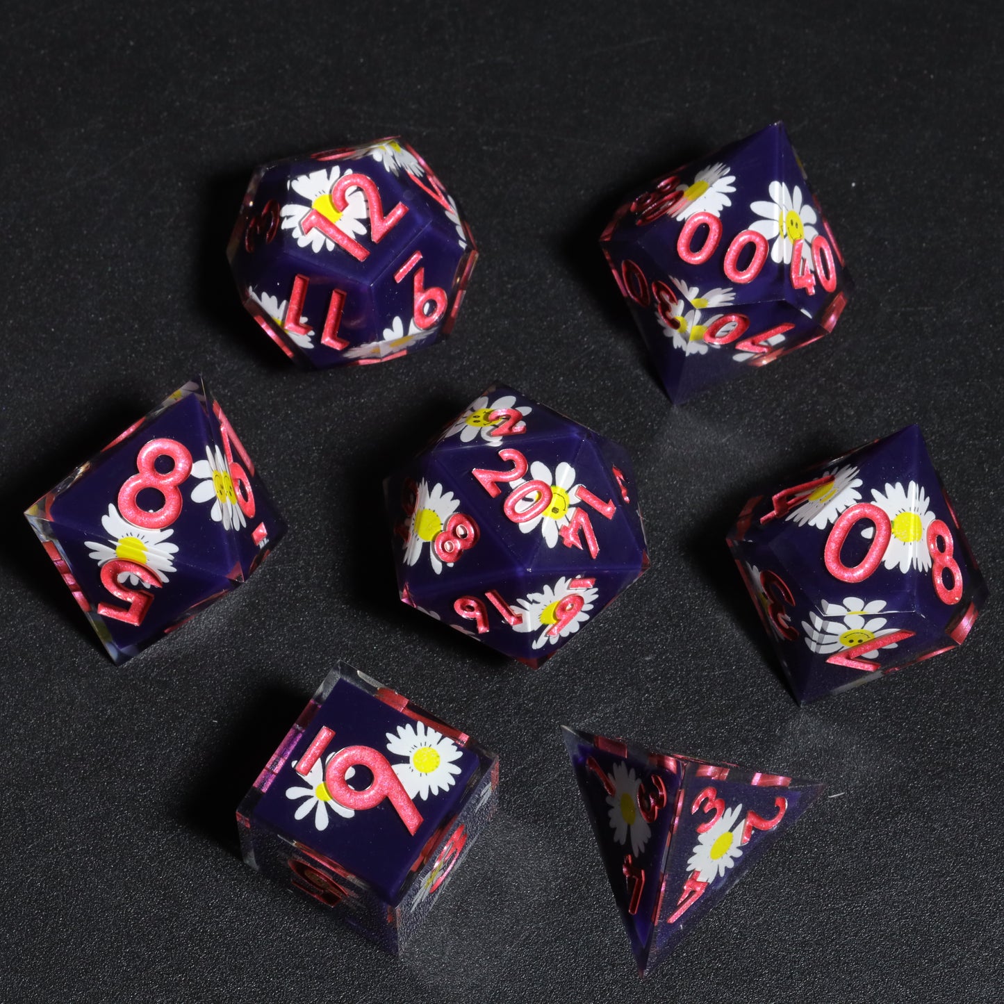 Smiley Daisy DnD Dice Set