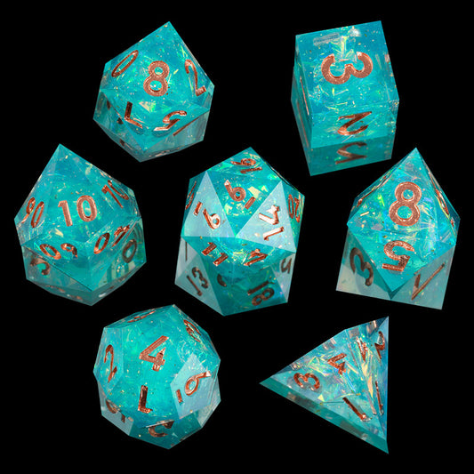 Green Tea Poison DnD Dice Set