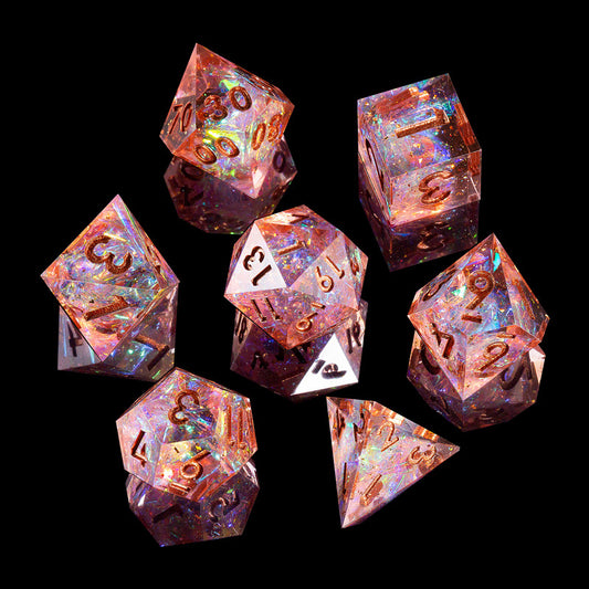 Galaxy Pink DnD Dice Set