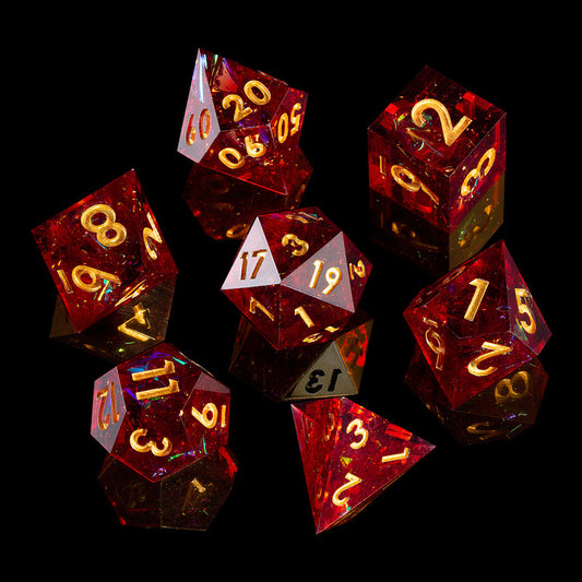 Galaxy Red DnD Dice Set