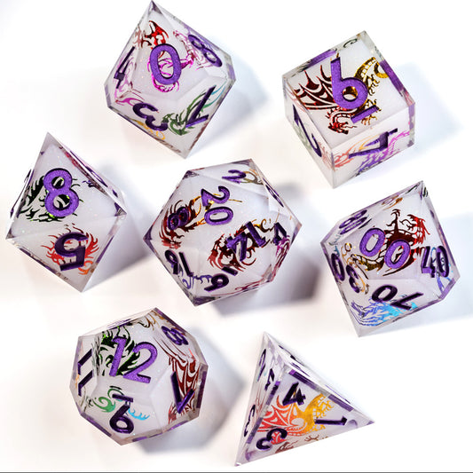 Dragon Icon DnD Dice Set