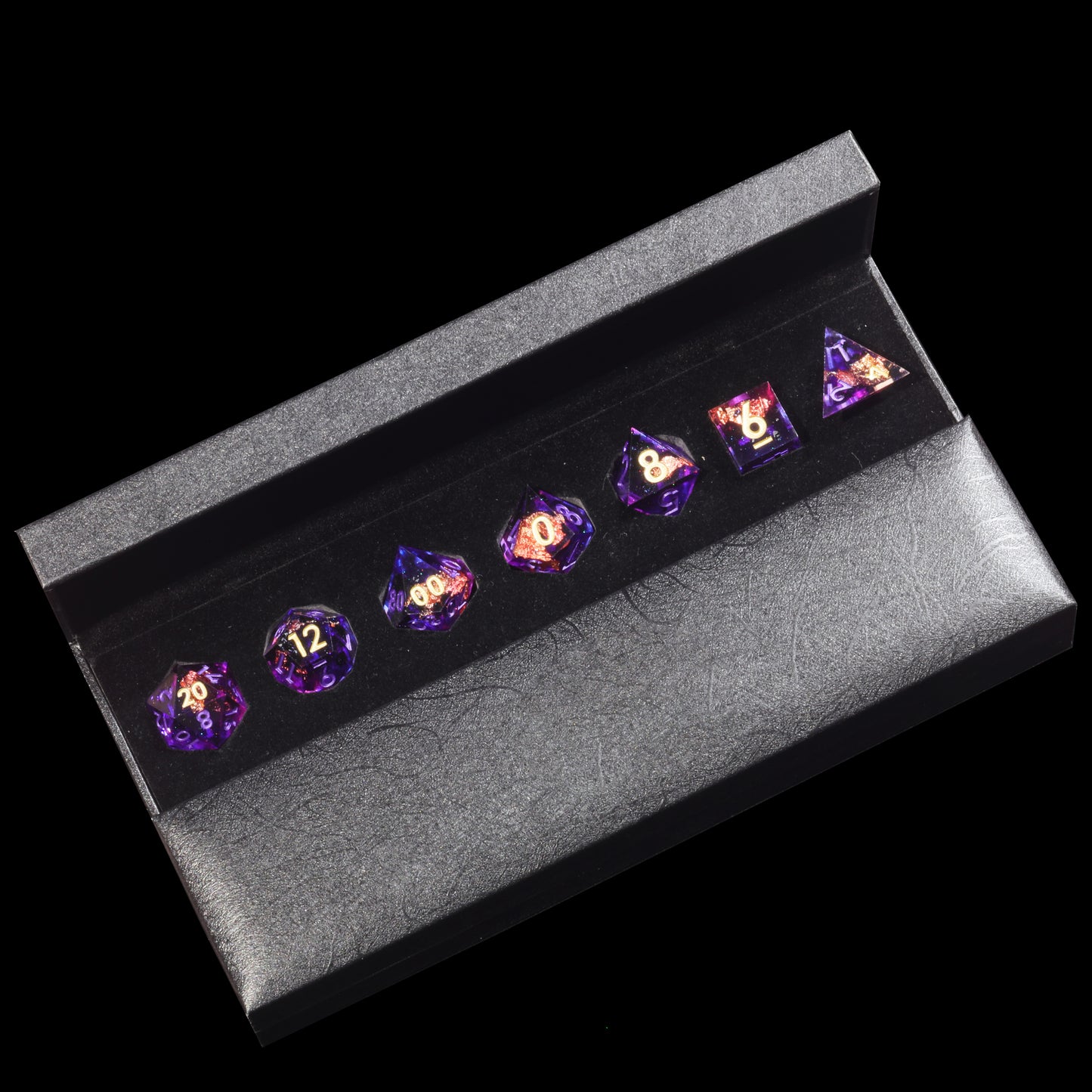 Amethyst DnD Dice Set