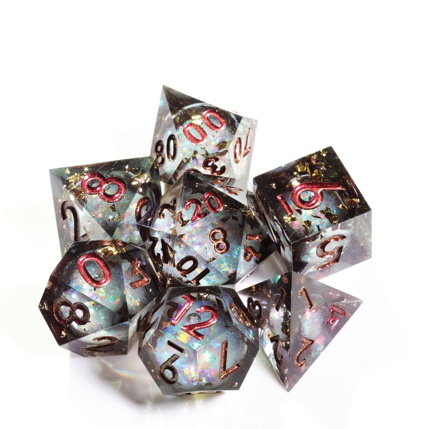 Midnight Forest Liquid Core DnD Dice Set