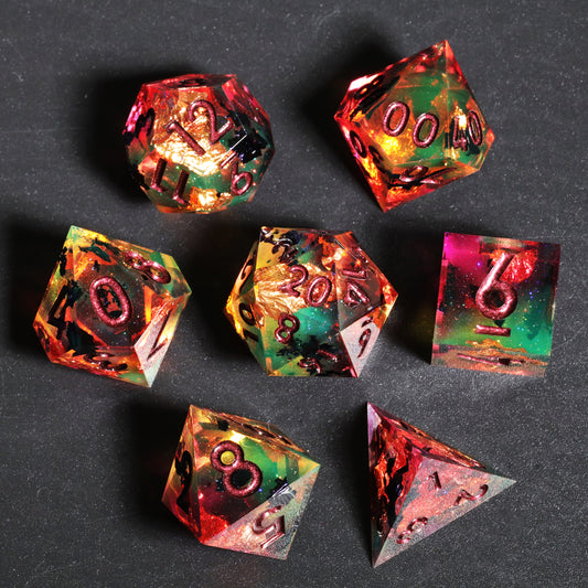 Chaos Glow DnD Dice Set