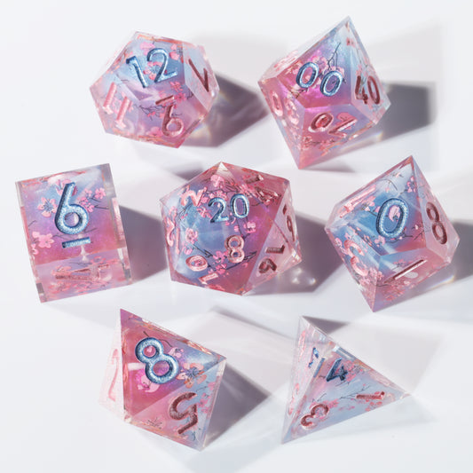 Cherry Blossom DnD Dice Set