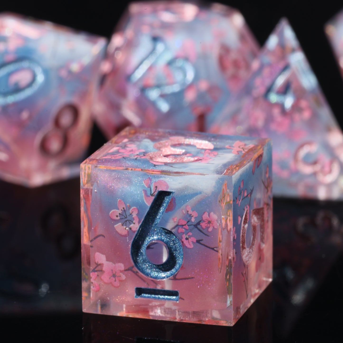 Cherry Blossom DnD Dice Set