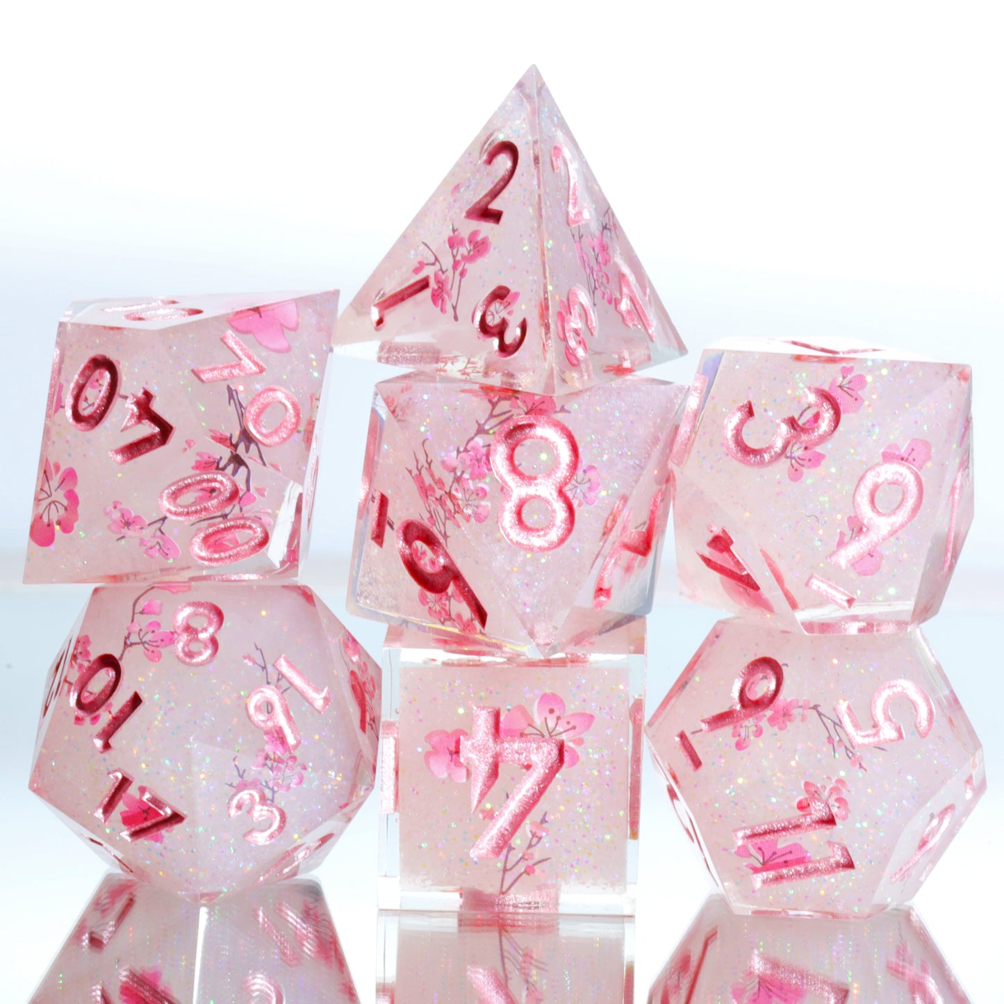 Sakura Bloom DnD Dice Set