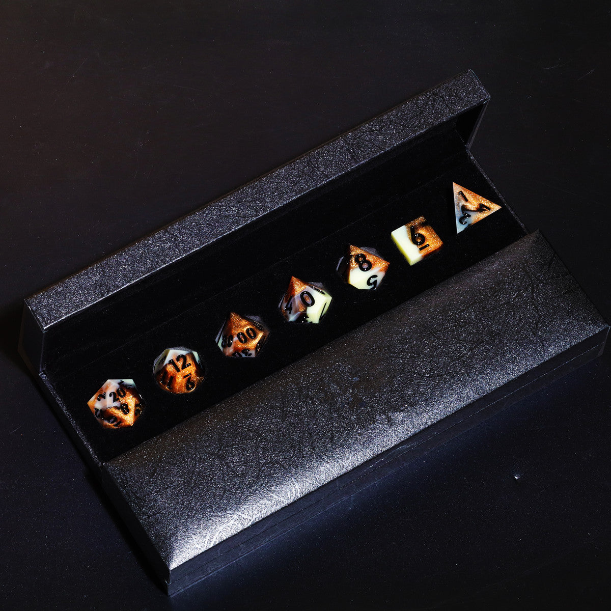 Amber DnD Dice Set