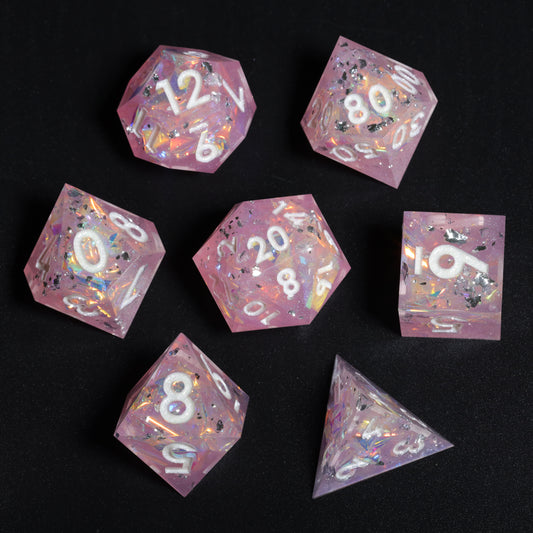 Peachy Galaxy DnD Dice Set