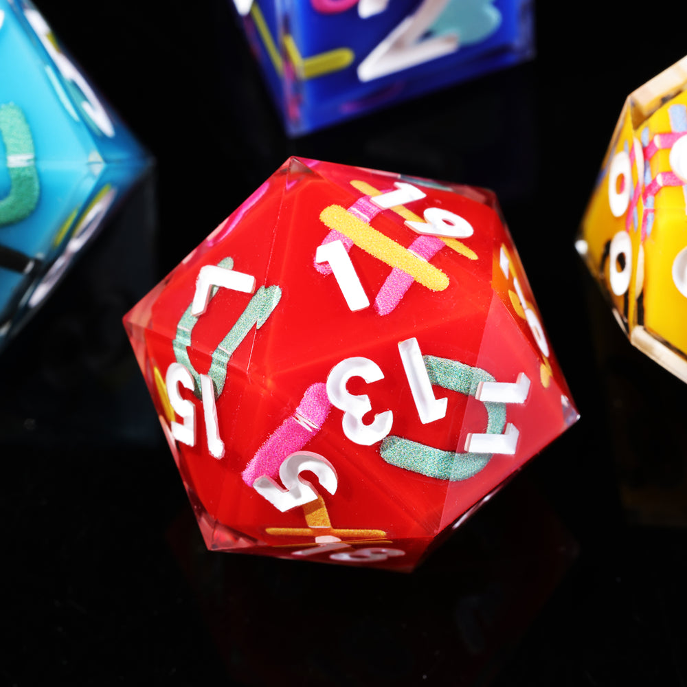 Iconic Rainbow DnD Dice Set