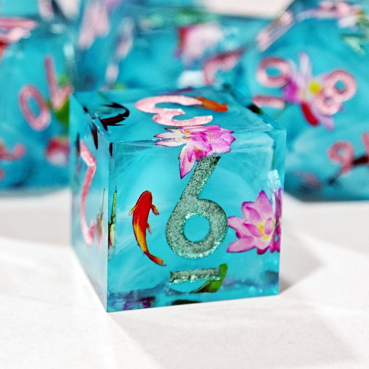 Lotus Secret Realm DnD Dice Set