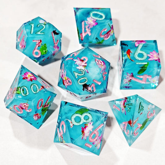 Lotus Secret Realm DnD Dice Set