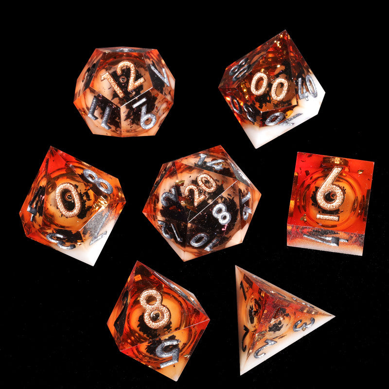 Yearning for Peace Liquid Core DnD Dice Set