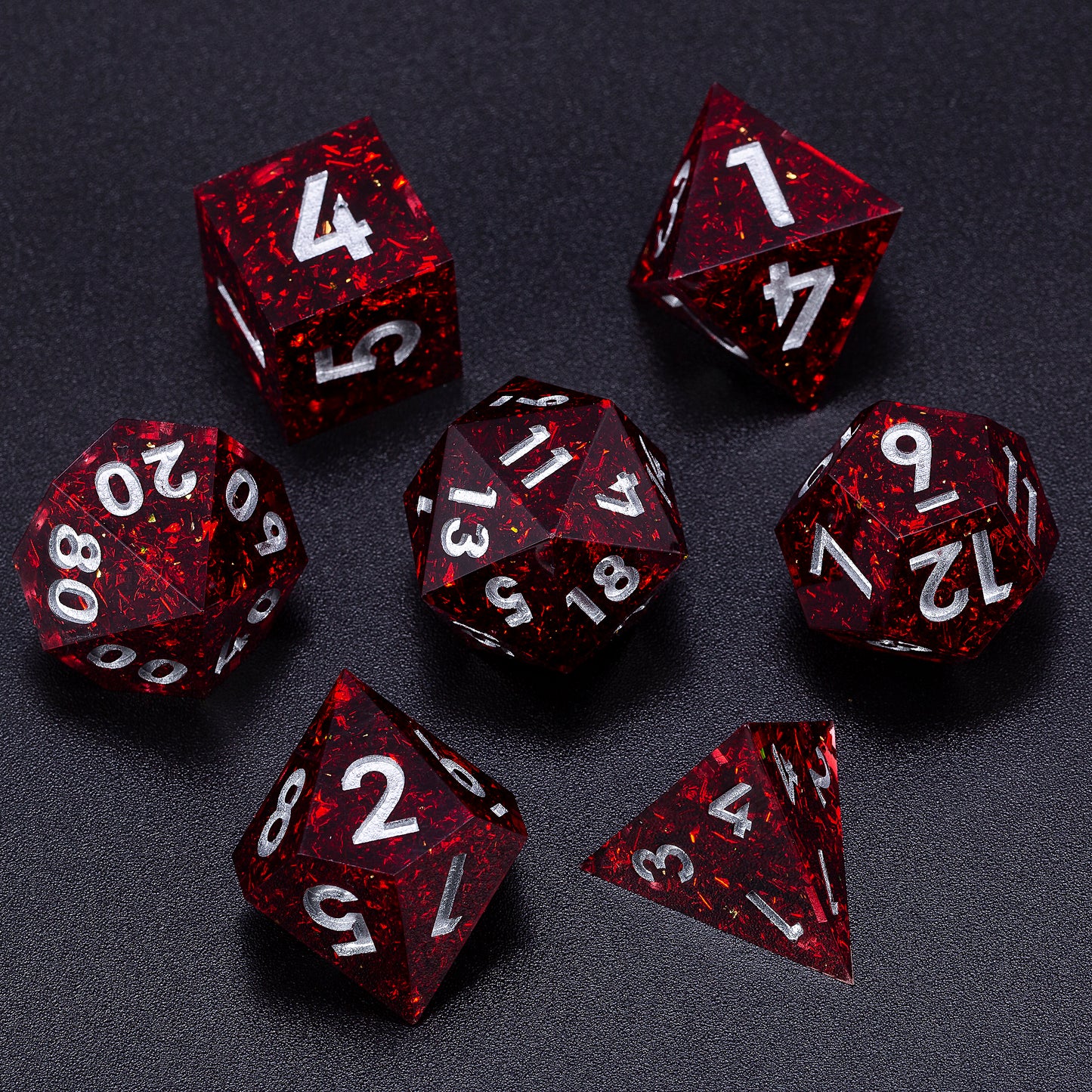 Crimson Torment DnD Dice Set