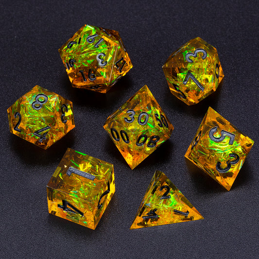 Gold Guardians DnD Dice Set