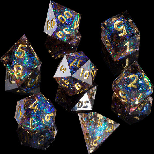 Galaxy Dark DnD Dice Set