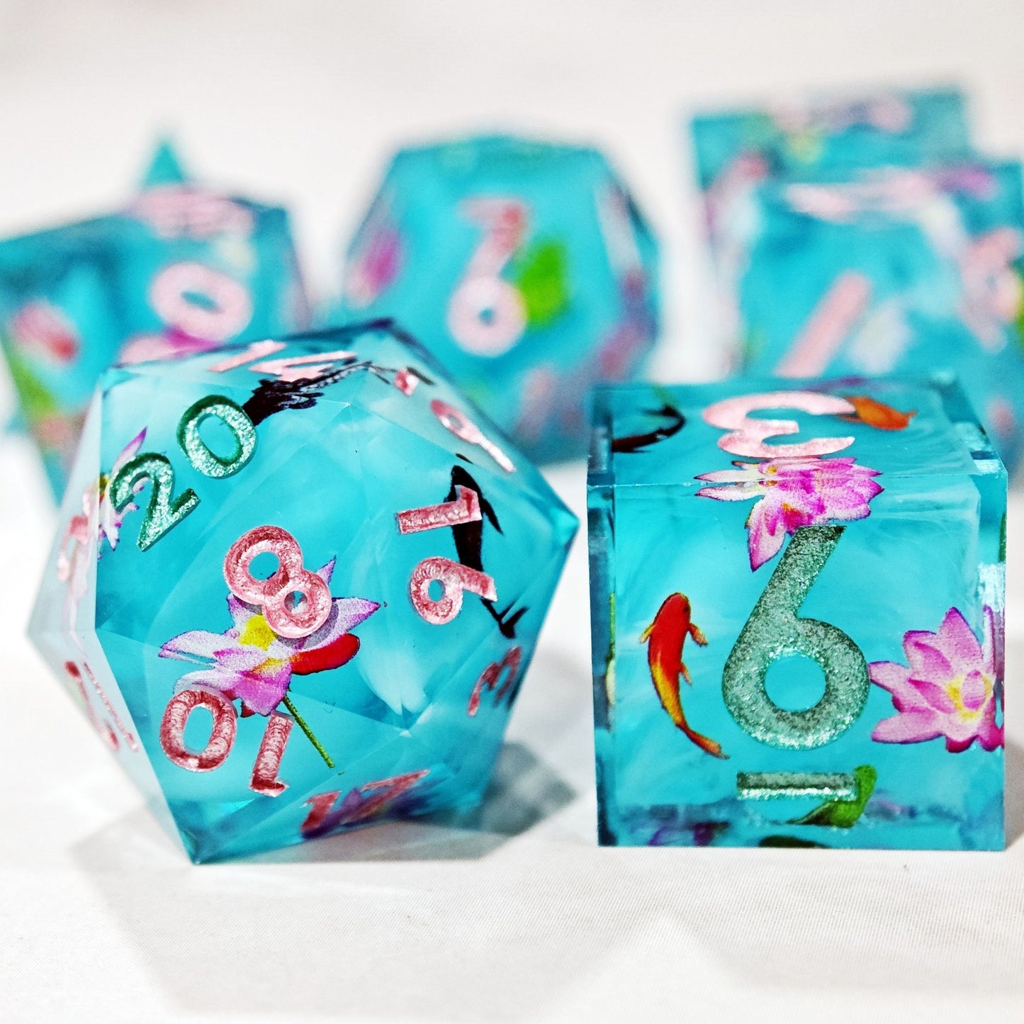 Lotus Secret Realm DnD Dice Set