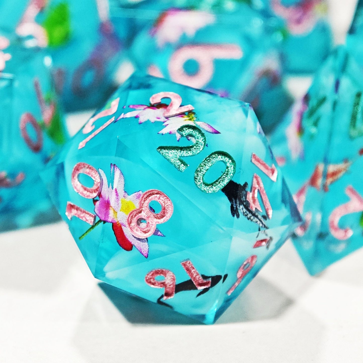 Lotus Secret Realm DnD Dice Set